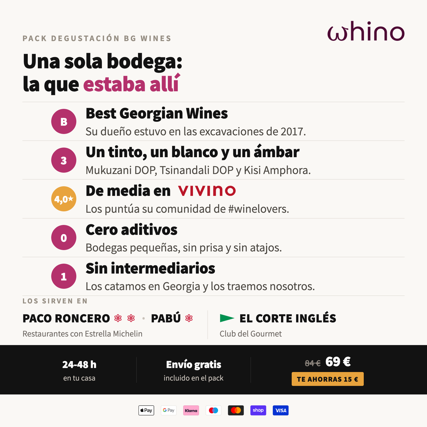 Pack Degustacion BG Wines: tinto, blanco y ambar de una sola bodega georgiana